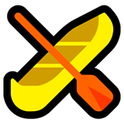 Emoji 🛶 Canoa su Microsoft Windows 10 October 2018 Update.
