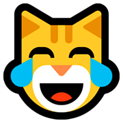 Emoji 😹 Gatto Con Lacrime Di Gioia su Microsoft Windows 10 October 2018 Update.