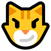 😼 Emoji verwegen lächelnde Katze Microsoft Windows 10 October 2018 Update.