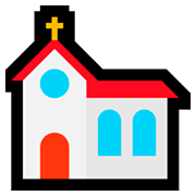 ⛪ Emoji Iglesia en Microsoft Windows 10 October 2018 Update.