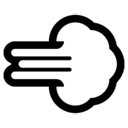 Emoji 💨 Nuvola Di Polvere su Microsoft Windows 10 October 2018 Update.