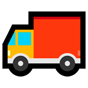 Emoji 🚚 Camion su Microsoft Windows 10 October 2018 Update.