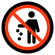 🚯 Emoji Prohibido Tirar Basura en Microsoft Windows 10 October 2018 Update.