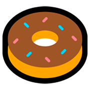 Émoji 🍩 Doughnut sur Microsoft Windows 10 October 2018 Update.