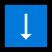 Emoji ⬇️ Freccia Rivolta Verso Il Basso su Microsoft Windows 10 October 2018 Update.