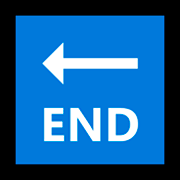 Emoji 🔚 Freccia END su Microsoft Windows 10 October 2018 Update.
