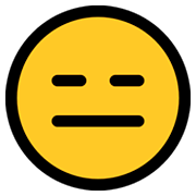 😑 Emoji ausdrucksloses Gesicht Microsoft Windows 10 October 2018 Update.