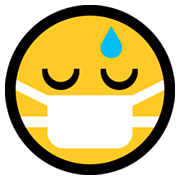 Emoji 😷 Faccina Con Mascherina su Microsoft Windows 10 October 2018 Update.