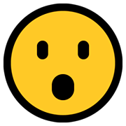 😮 Emoji Gesicht mit offenem Mund Microsoft Windows 10 October 2018 Update.