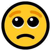 Emoji 🥺 Faccina Sull’orlo Delle Lacrime su Microsoft Windows 10 October 2018 Update.