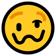 Emoji 🥴 Faccina Stordita su Microsoft Windows 10 October 2018 Update.