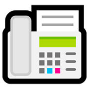 Emoji 📠 Fax su Microsoft Windows 10 October 2018 Update.