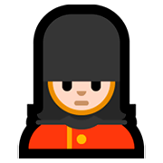 💂🏻‍♀️ Emoji Guardia Mujer: Tono De Piel Claro en Microsoft Windows 10 October 2018 Update.
