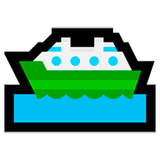 Émoji ⛴️ Ferry sur Microsoft Windows 10 October 2018 Update.