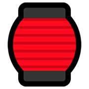 Emoji 🏮 Lanterna Rossa su Microsoft Windows 10 October 2018 Update.