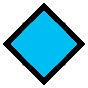 🔷 Emoji Losango Azul Grande na Microsoft Windows 10 October 2018 Update.