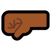 Emoji 🤛🏾 Pugno A Sinistra: Carnagione Abbastanza Scura su Microsoft Windows 10 October 2018 Update.