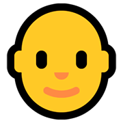 Emoji 👨‍🦲 Uomo: Calvo su Microsoft Windows 10 October 2018 Update.