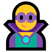 Emoji 🦹‍♂️ Supercattivo Uomo su Microsoft Windows 10 October 2018 Update.