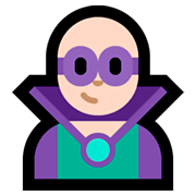 🦹🏻‍♂️ Emoji Supervillano: Tono De Piel Claro en Microsoft Windows 10 October 2018 Update.