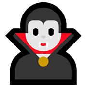 🧛‍♂️ Emoji männlicher Vampir Microsoft Windows 10 October 2018 Update.