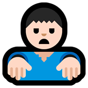 🧟🏻‍♂️ Emoji Zombi Hombre: Tono De Piel Claro en Microsoft Windows 10 October 2018 Update.