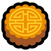 Emoji 🥮 Torta Della Luna su Microsoft Windows 10 October 2018 Update.