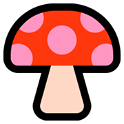 Emoji 🍄 Fungo su Microsoft Windows 10 October 2018 Update.