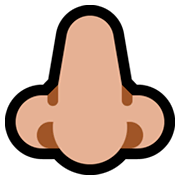 👃🏼 Emoji Nariz: Tono De Piel Claro Medio en Microsoft Windows 10 October 2018 Update.