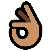 👌🏽 Emoji OK-Zeichen: mittlere Hautfarbe Microsoft Windows 10 October 2018 Update.