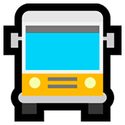 🚍 Emoji Vorderansicht Bus Microsoft Windows 10 October 2018 Update.