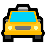 🚖 Emoji Vorderansicht Taxi Microsoft Windows 10 October 2018 Update.