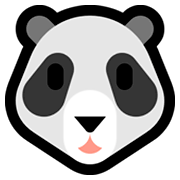 Emoji 🐼 Panda su Microsoft Windows 10 October 2018 Update.