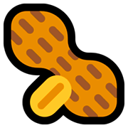 Emoji 🥜 Arachidi su Microsoft Windows 10 October 2018 Update.