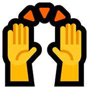 🙌 Emoji zwei erhobene Handflächen Microsoft Windows 10 October 2018 Update.