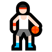 ⛹🏻 Emoji Person mit Ball: helle Hautfarbe Microsoft Windows 10 October 2018 Update.