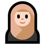 🧕🏻 Emoji Frau mit Kopftuch: helle Hautfarbe Microsoft Windows 10 October 2018 Update.