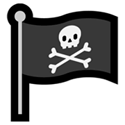 🏴‍☠️ Emoji Bandera Pirata en Microsoft Windows 10 October 2018 Update.