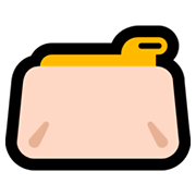 Emoji 👝 Pochette su Microsoft Windows 10 October 2018 Update.