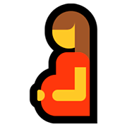 Emoji 🤰 Donna Incinta su Microsoft Windows 10 October 2018 Update.