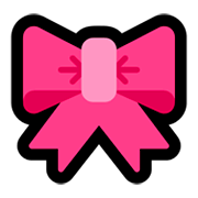 🎀 Emoji pinke Schleife Microsoft Windows 10 October 2018 Update.