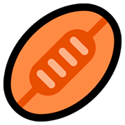 Emoji 🏉 Pallone Da Rugby su Microsoft Windows 10 October 2018 Update.