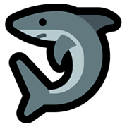 Émoji 🦈 Requin sur Microsoft Windows 10 October 2018 Update.