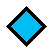 🔹 Emoji Rombo Azul Pequeño en Microsoft Windows 10 October 2018 Update.