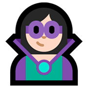 Emoji 🦹🏻 Supercattivo: Carnagione Chiara su Microsoft Windows 10 October 2018 Update.