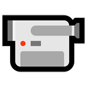 Emoji 📹 Videocamera su Microsoft Windows 10 October 2018 Update.