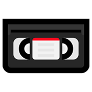 Emoji 📼 Videocassetta su Microsoft Windows 10 October 2018 Update.