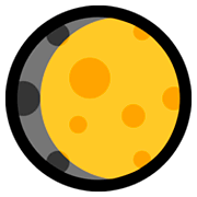 🌔 Emoji Lua Crescente Convexa na Microsoft Windows 10 October 2018 Update.
