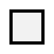 ⬜ Emoji großes weißes Quadrat Microsoft Windows 10 October 2018 Update.