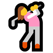 🏌️‍♀️ Emoji Mujer Jugando Al Golf en Microsoft Windows 10 October 2018 Update.